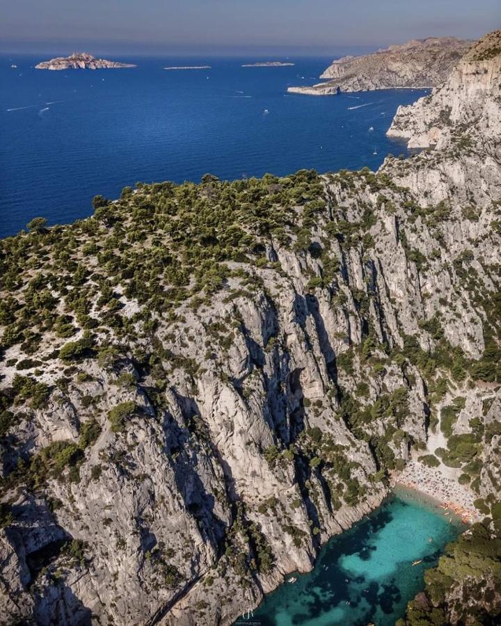 Mon Petit Paradis, Cassis Centre Apt 90 M2, 200 M Mer, Terr Plein Sud, Clim Park Prive المظهر الخارجي الصورة